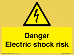 Danger Electric shock risk